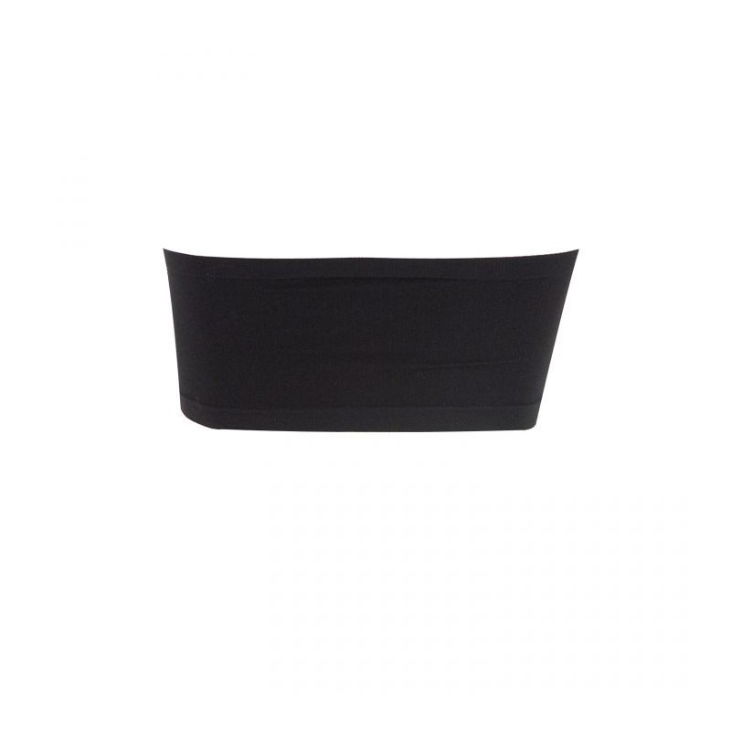 Soutien-gorge grande taille - soutien gorge bandeau noir sans couture yours (dos)