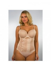 gaine grande taille - serre taille yours avec dentelle nude (porté)