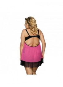 nuisette grande taille - ensemble nuisette + culotte "Carinola" Anais apparel / angels never sin (dos)