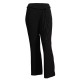 pantalon grande taille - pantalon fluide avec ceinture tressée noir (face)
