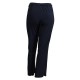 pantalon grande taille - pantalon fluide avec ceinture tressée bleu marine (dos)