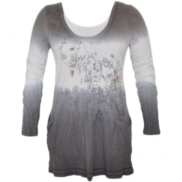 Tunique grande taille - tshirt 2 en 1 tie and dye vison co2 (face)