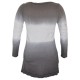 Tunique grande taille - tshirt 2 en 1 tie and dye vison claude gérard (dos)