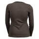 pull grande taille - top kaki léger boutons encolure L33 (dos)