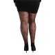 collant fantaisie grande taille - collant fin noir avec motif petites croix Pamela Mann