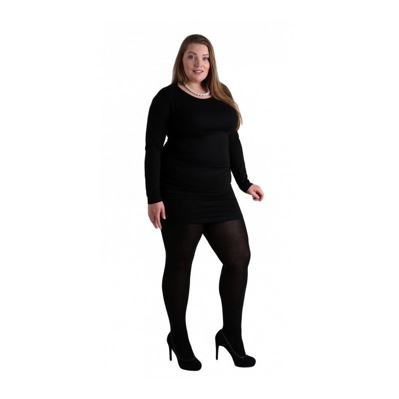 collant "les basiques" grande taille - collant microfibre opaque 140 deniers Pamela Mann (porté)