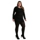 collant "les basiques" grande taille - collant opaque 90 deniers Pamela Mann maxi (porté face)