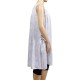 robe grande taille - robe chasuble trapèze Danny blanc (côté)