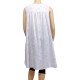 robe grande taille - robe chasuble trapèze Danny blanc (dos)