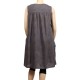 robe grande taille - robe chasuble trapèze Danny kaki (dos)