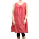 robe grande taille - robe chasuble trapèze Danny framboise (face)