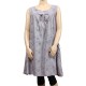 robe grande taille - robe chasuble trapèze Danny gris (face)