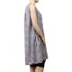 robe grande taille - robe chasuble trapèze Danny gris (côté)