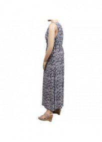 robe longue grande taille - maxidress empire imprimée marina kaneva (côté)