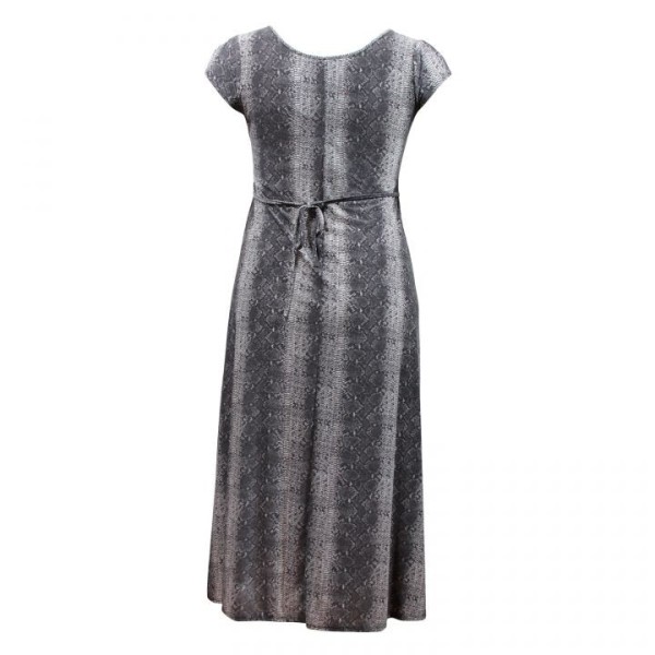 robe longue grande taille - maxidress imprimée serpent grande taille Marina Kaneva (dos)