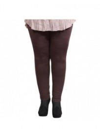 Legging grande taille - legging marron Danny (face)