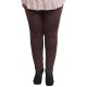 Legging grande taille - legging marron Danny (face)