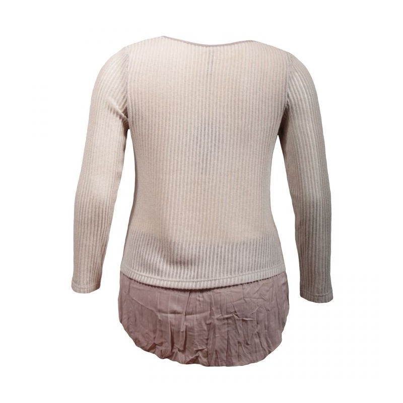 pull grande taille - pull ajouré Claude Gérard Nude (dos)