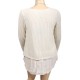 pull grande taille - pull ajouré Claude Gérard Snow (dos)