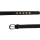 ceinture grande taille - ceinture "bulles" avec anneaux métalliques coloris noir (détail)