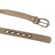 ceinture grande taille - ceinture "bulles" avec anneaux métalliques coloris taupe (détail)