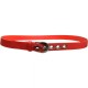 ceinture grande taille - ceinture "bulles" avec anneaux métalliques coloris rouge