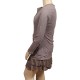 robe tunique grande taille - robe tunique col asymétrique Claude Gérard (côté)