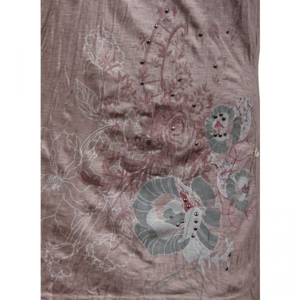 robe tunique grande taille - robe tunique col asymétrique Claude Gérard (motif)