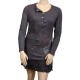 robe tunique grande taille - robe tunique col asymétrique Claude Gérard (face)