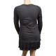 robe tunique grande taille - robe tunique col asymétrique Claude Gérard (dos)