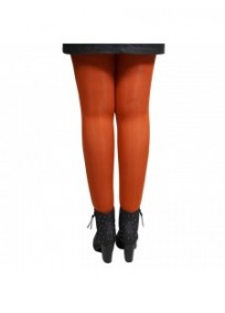 collant grande taille coloré - collant orange