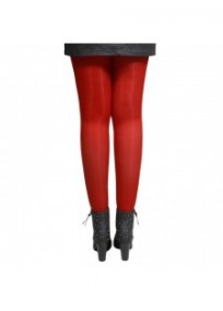 collant grande taille coloré - collant rouge