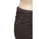 corsaire satiné Livvy Mystic grande taille marron (détail)
