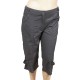 corsaire satiné Livvy Mystic grande taille gris (face)