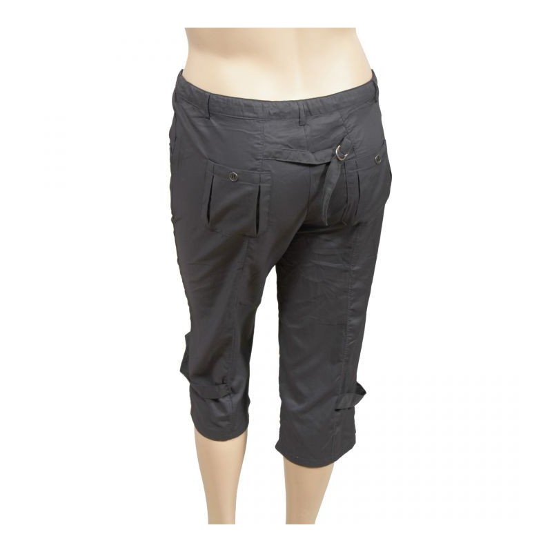 corsaire satiné Livvy Mystic grande taille gris (dos)