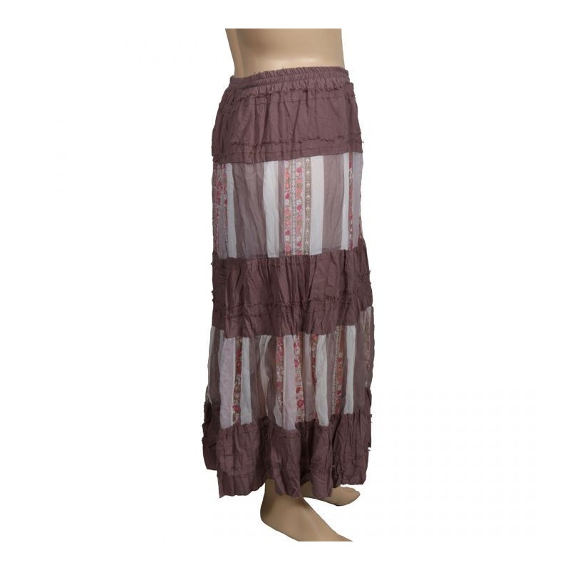 jupon long voile H3 grande taille (côté)