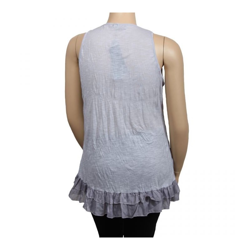 top volanté motif fleuri H3 grande taille (dos)
