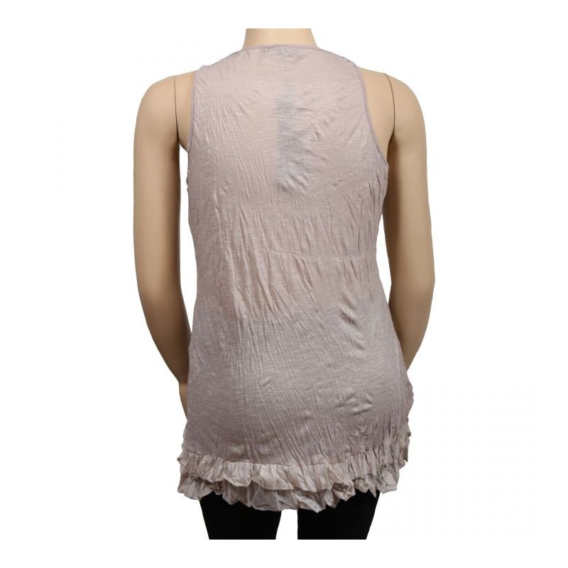 top volanté motif fleuri H3 grande taille (dos)