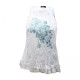 top volanté motif fleuri H3 grande taille coloris blanc (face)