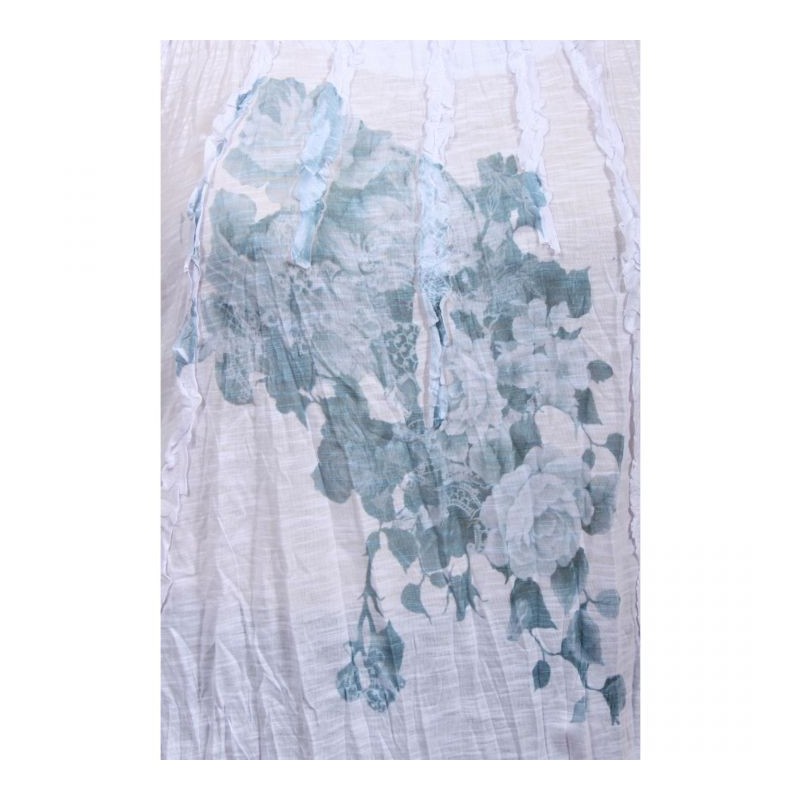 top volanté motif fleuri H3 grande taille (motif)