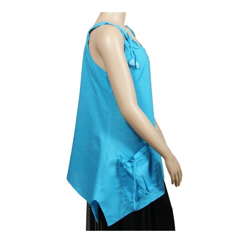 tunique asymétrique gros boutons grande taille H3 (côté)