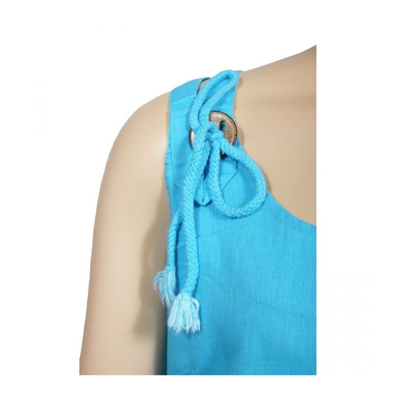 tunique asymétrique gros boutons grande taille H3 (détail)