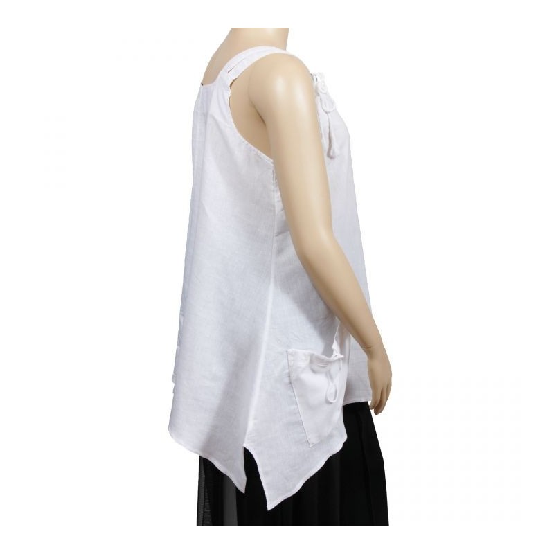 tunique asymétrique gros boutons grande taille H3 (côté)