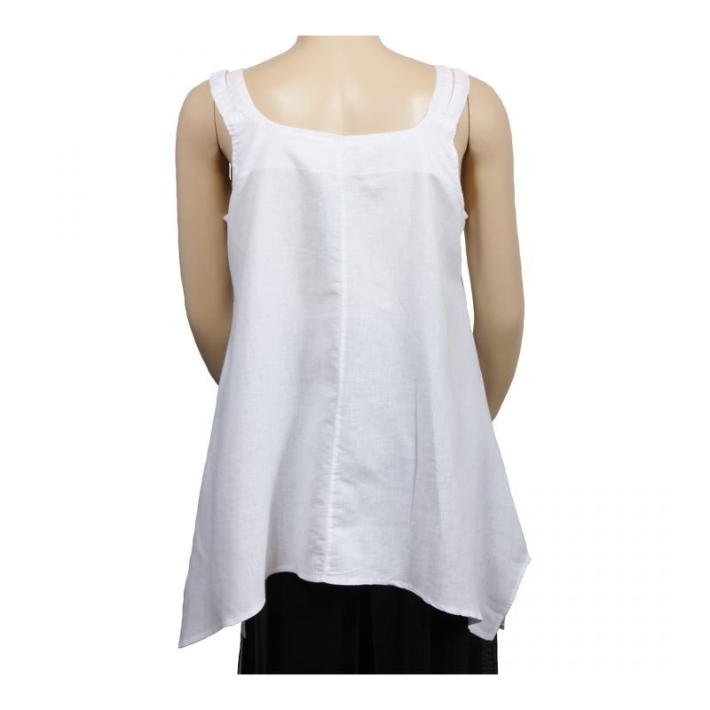 tunique asymétrique gros boutons grande taille H3 (dos)
