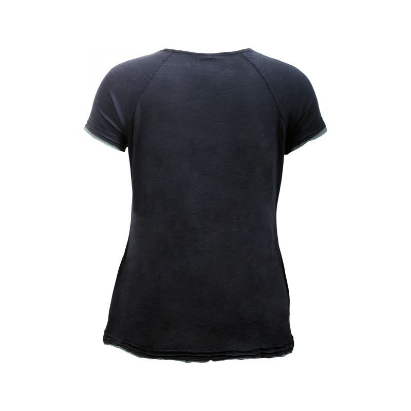 t-shirt grande taille - tshirt "plume" coloris navy Claude Gérard (dos)