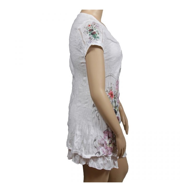 robe tunique Claude Gérard pan asymétrique (côté)