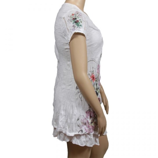 robe tunique Claude Gérard pan asymétrique (côté)