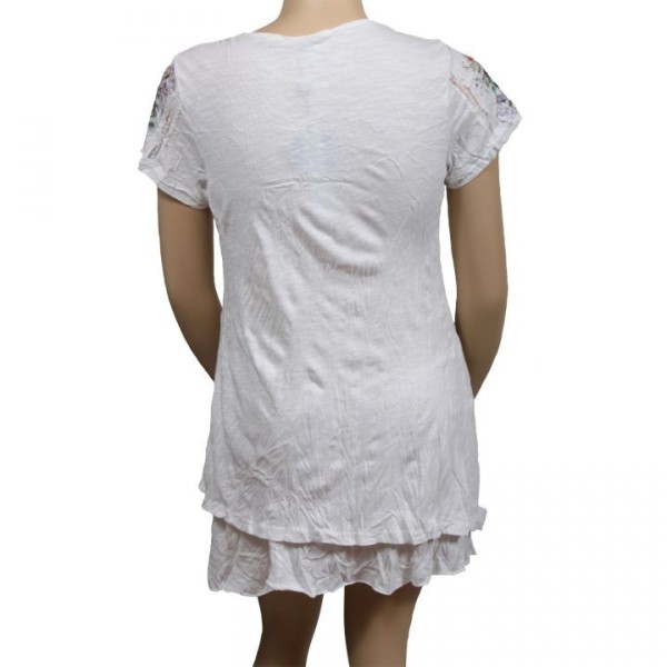 robe tunique Claude Gérard pan asymétrique (dos)