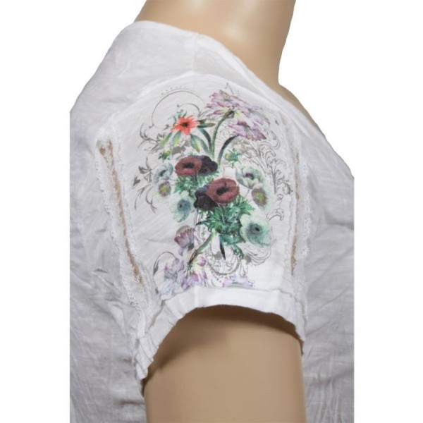 robe tunique Claude Gérard pan asymétrique (détail manche)
