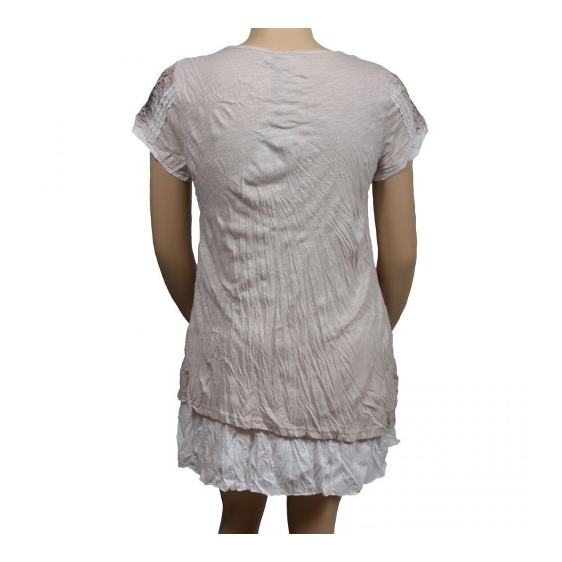 robe tunique Claude Gérard pan asymétrique (dos)